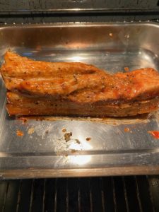 Schweinebauch mit BBQ-Sauce