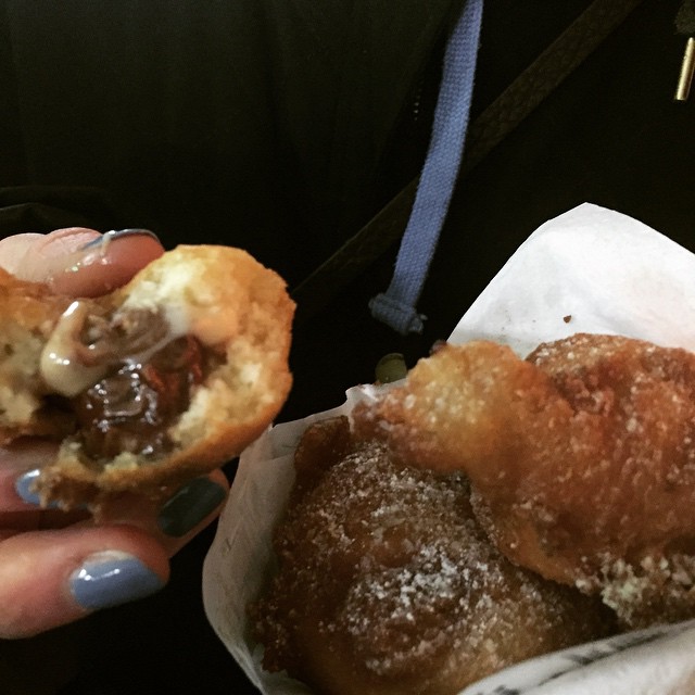 Fritierte Schokoriegel